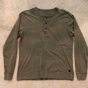 Brooks Brothers Henley Style long sleeve shirt.